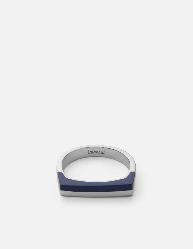 The Perfect Jewelry Piece At The Perfect Price Silas Ring, Sterling Silver/Blue