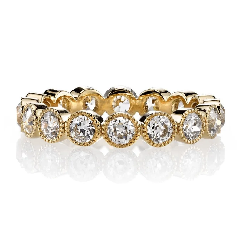 Unmissable Deals On Handmade Jewelry Collections Single Stone 18K Yellow Gold Medium Gabby Band