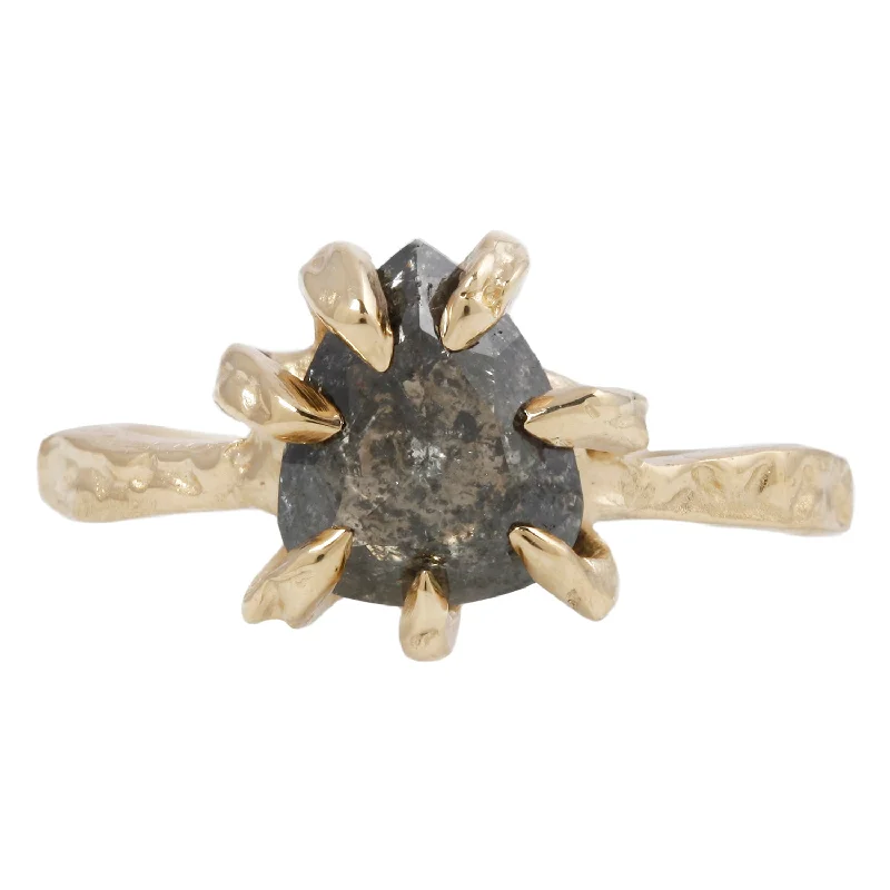 Special Sale On Handcrafted Jewelry – Shop Today Smoky Pear Stingray Claw Solitaire
