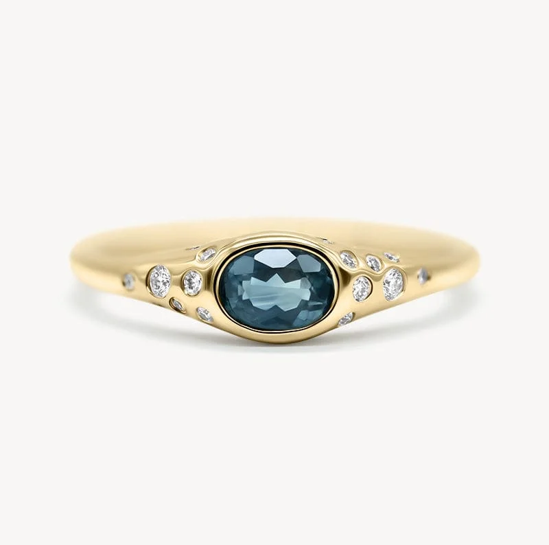 Jewelry Clearance Sale – Final Reductions Starry Montana Sapphire Bezel Ring