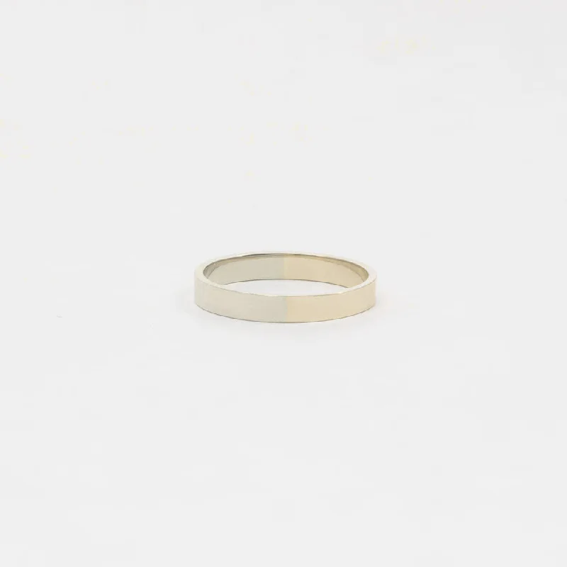 High-Quality Jewelry At A Fraction Of The Cost 3mm Yellow and White Gold Band