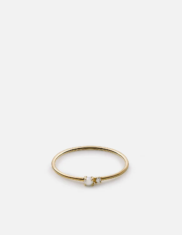 Huge Savings On Timeless Jewelry Collections Vera Pearl Ring, 14k Gold Pavé