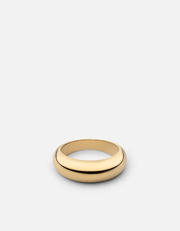 Handcrafted Jewelry Sale – Unique Designs At Low Prices Vivi Dome Ring, Gold Vermeil