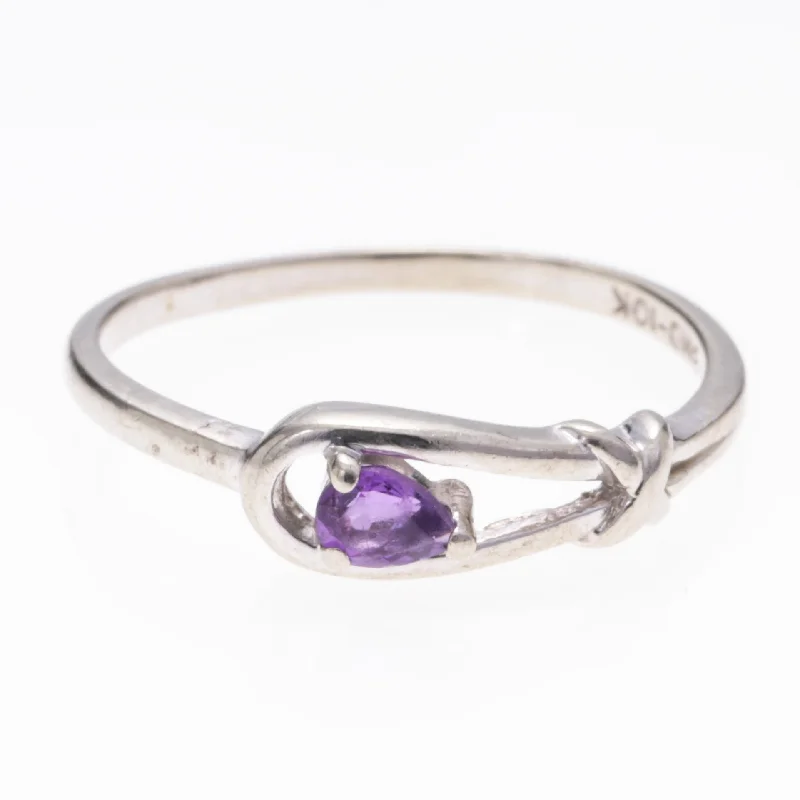 Don't Miss Out – Shop Elegant Jewelry For Less 10K Yellow Gold Amethyst Ring | 0.15ct | SZ 5.75