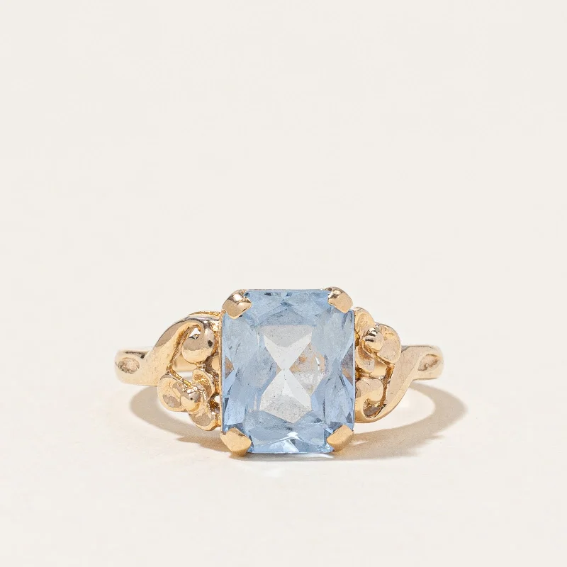 Best-Selling Jewelry Styles Now At Exclusive Discounts 10K Yellow Gold Blue Topaz Ring | 1.64ct | SZ 3.75