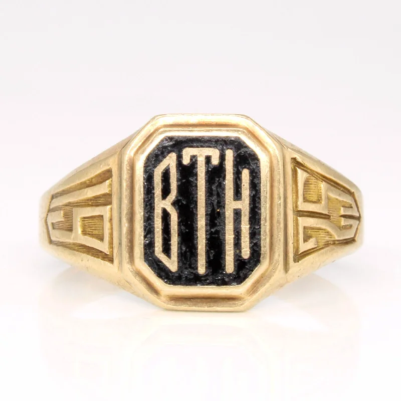 Limited-Time Jewelry Sale – Don't Miss Out On Dazzling Discounts 10k Yellow Gold 'BTH' Class Ring | SZ 8.25 |