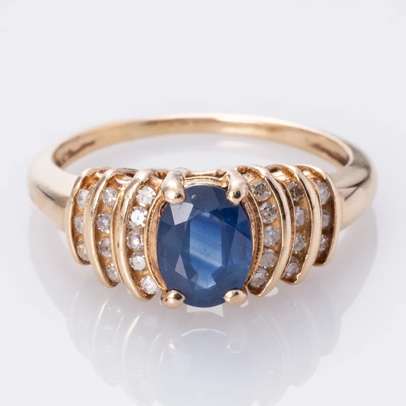 Trending Jewelry Styles Now At Limited-Time Discounts 10K Sapphire and Diamond Cocktail Ring | 0.86ct, 0.19ctw | SZ 5.75 |