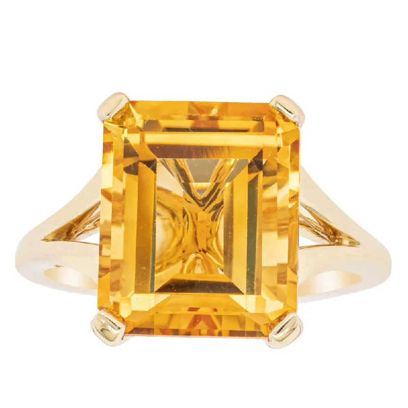 Affordable Luxury Jewelry For Every Occasion 14ct Yellow Gold 5.27ct Citrine Juliet Ring