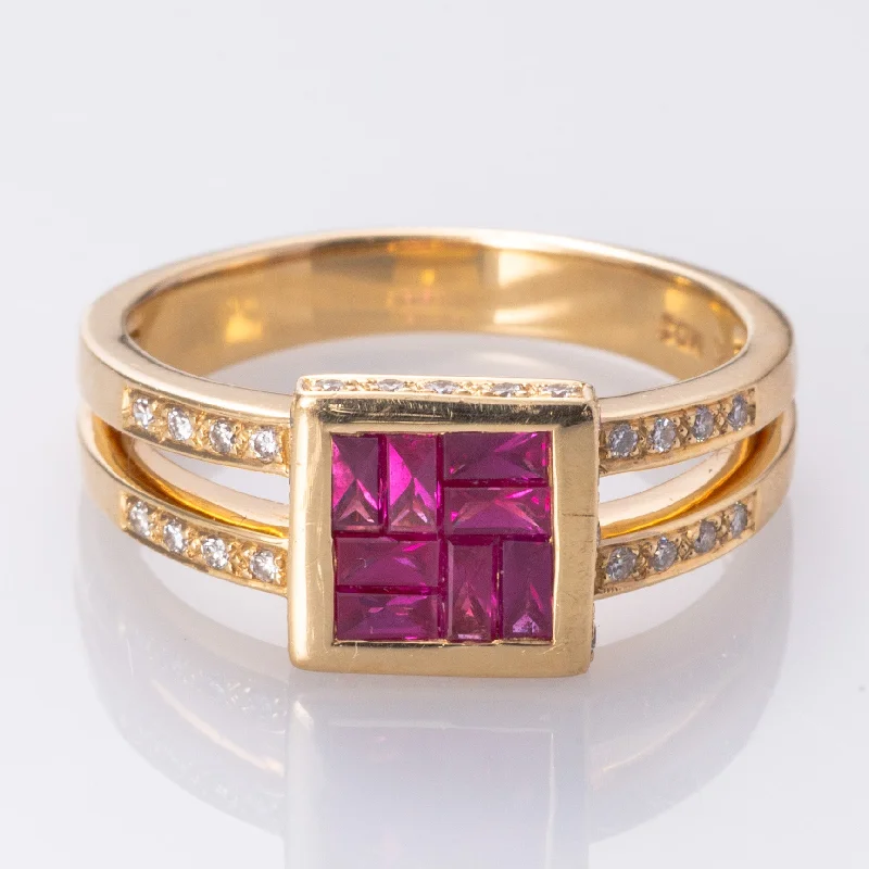 Holiday Jewelry Sale – Perfect Gifts At The Best Prices 14K Ruby and Diamond Cocktail Ring | 0.64ctw, 0.21ctw | SZ 7 |