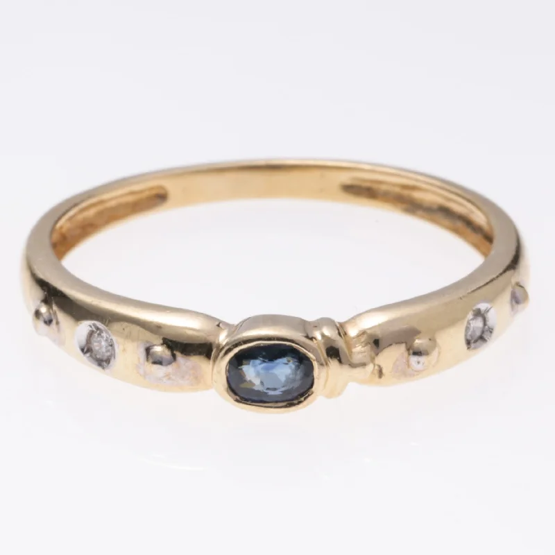 Once-A-Year Jewelry Deals – Shop Before They’Re Gone 14k Yellow Gold Sapphire and Diamond Ring | 0.14ct, 0.02ctw | SZ 7