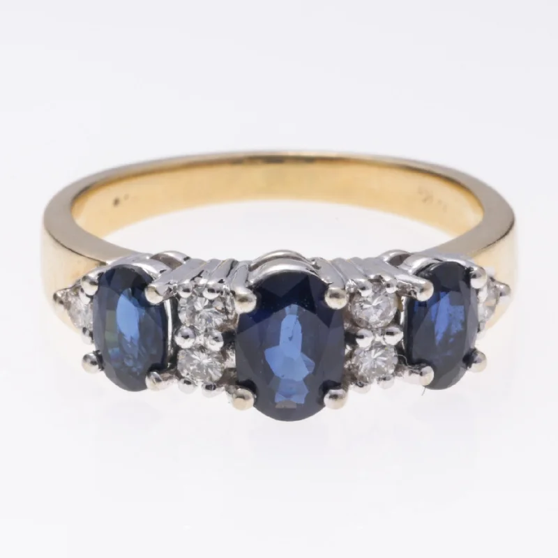 Shop Signature Jewelry Styles At Exclusive Prices 14k Yellow Gold Sapphire and Diamond Ring | 0.51ctw, 0.16ctw | SZ 5