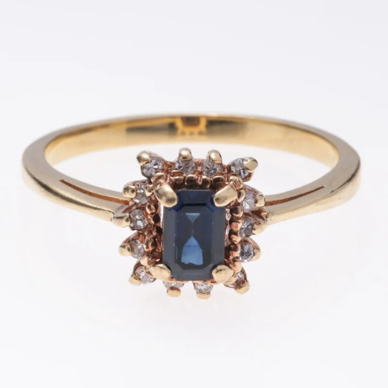 Timeless Elegance Now At Special Discounts 14k Yellow Gold Sapphire and Diamond Ring | 0.67ct, 0.18ctw | SZ 8.5