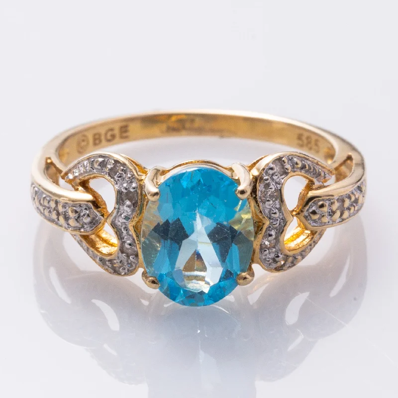 Trending Jewelry Now Available At Exclusive Prices 14K Topaz and Diamond Cocktail Ring | 1.85ct, 0.06ctw | SZ 7.25 |