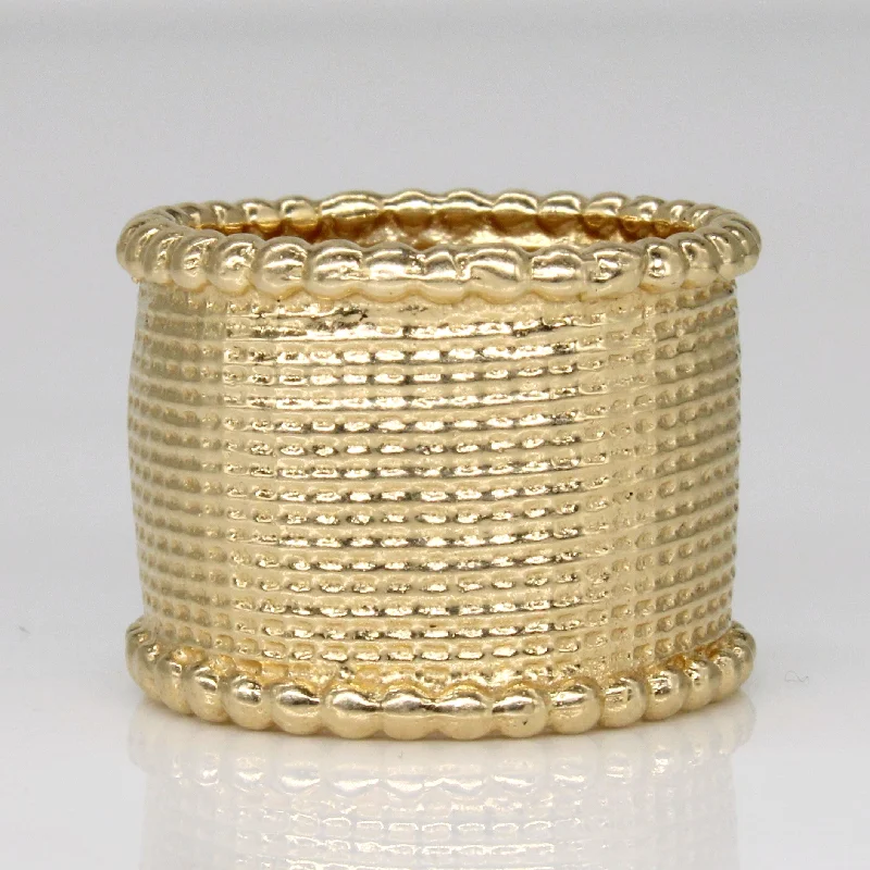 The Biggest Jewelry Sale Of The Year Is Here 14k Yellow Gold Wide Band | SZ 6.5 |