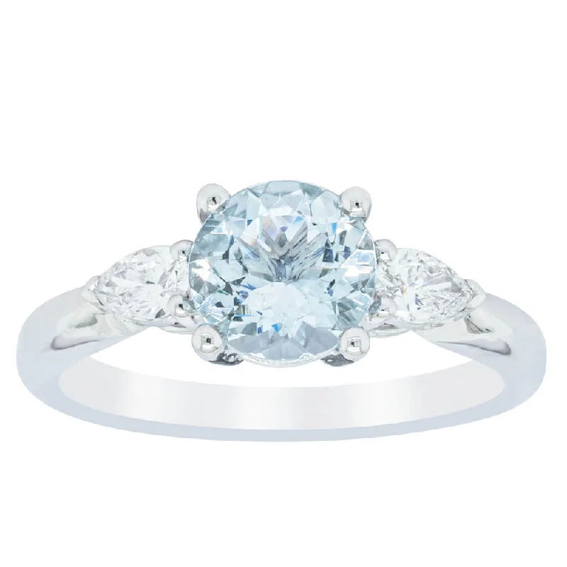 Exclusive Jewelry Sale – Grab Timeless Pieces Now 18ct White Gold 1.41ct Aquamarine & Diamond Ayla Ring