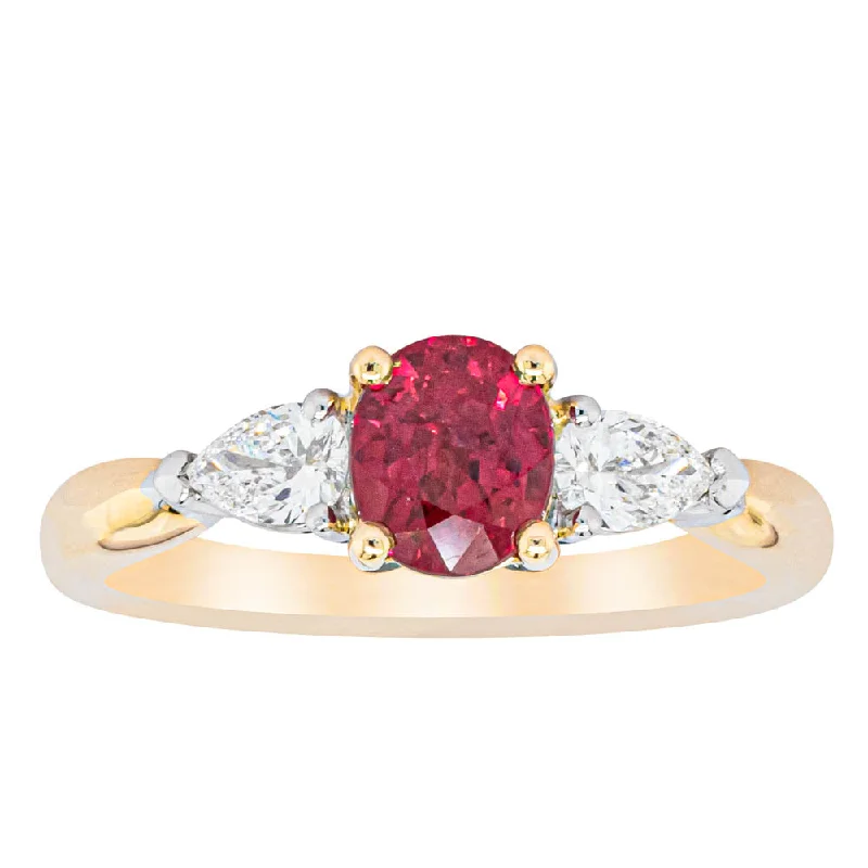 Sparkle For Less – Shop Our Limited-Time Jewelry Deals 18ct Yellow Gold 1.17ct Ruby & Diamond Ayla Ring