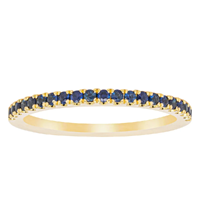 High-Quality Gemstone Jewelry For Special Occasions 18ct Yellow Gold Sapphire Millie Band