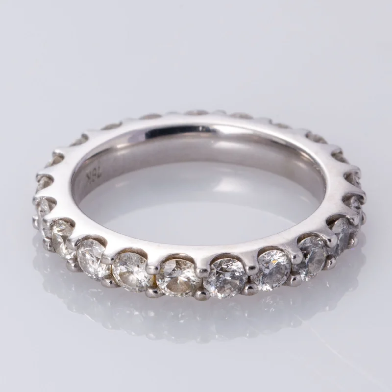 High-Quality Jewelry At A Fraction Of The Cost 18K Diamond Eternity Band| 1.58 ctw I1 H/I | SZ 4.5 |