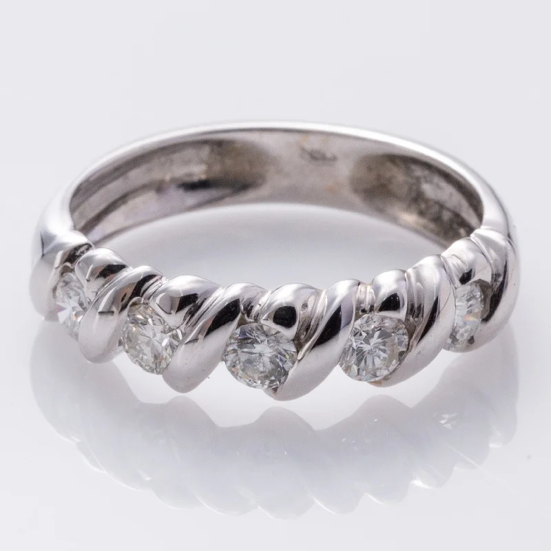 Luxury Jewelry At Unbeatable Discounts 18K White Gold Diamond Ring | 0.63ctw | SZ 6.75 |