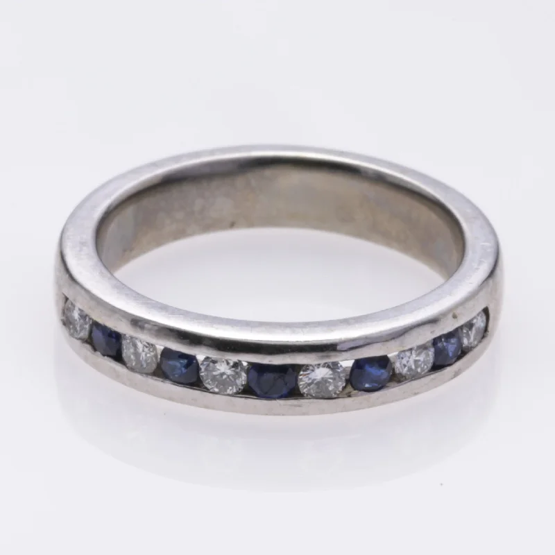 Don't Miss Out On Bestselling Jewelry At Special Prices 18K White Gold Sapphire and Diamond Ring | 0.26ct, 0.18ctw | SZ 4.5