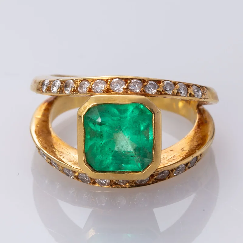 Best Jewelry Deals – Shop Premium Pieces At Great Prices 18K Yellow Gold Emerald and Diamond Ring | 2.75 ct, 0.53 ctw | SZ 6.25 |