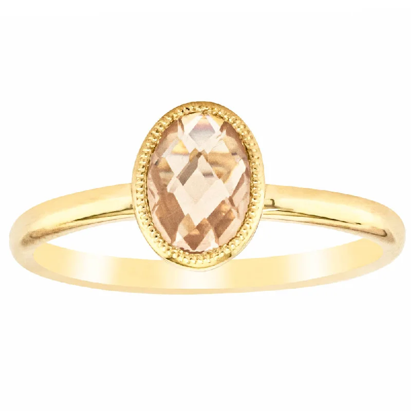 The Jewelry Sale You've Been Waiting For Is Here 9ct Yellow Gold Rose Quartz Rose Hip Ring