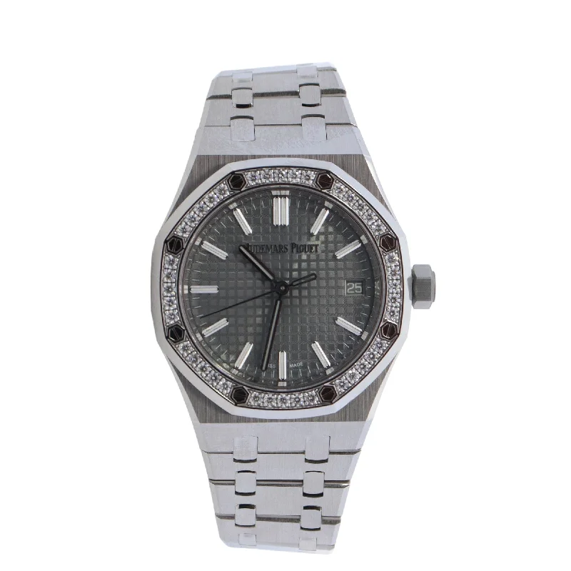 Flash Sale On Stunning Jewelry – Don't Miss Out Audemars Piguet Royal Oak 37mm Grey Grande TapisserieRef#  15551ST.ZZ.1356ST.06