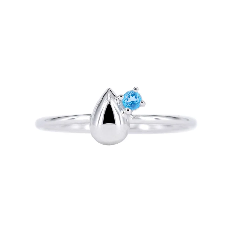 Final Call – Shop Exquisite Jewelry Before It's Gone Boh Runga The Duette Ring - Sterling Silver & Blue Topaz