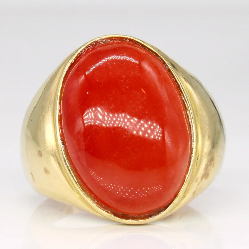 Flash Sale On Stunning Jewelry – Limited Stock Available Carnelian Cocktail Ring | 13.50ct | SZ 11.5 |