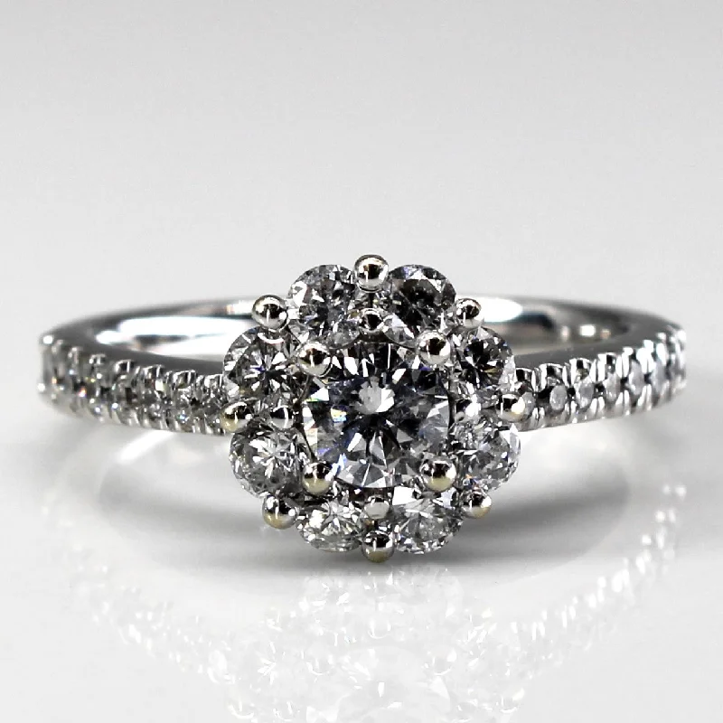 Elegant Jewelry Pieces At Unbelievable Prices Cluster Diamond Ring | 1.00ctw | SZ 6 |