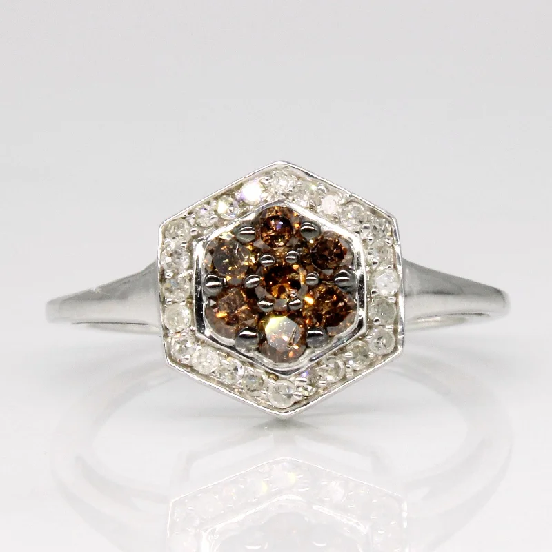 Don't Miss These Dazzling Jewelry Discounts Cognac Diamond Cluster Ring | 0.40ctw | SZ 7 |