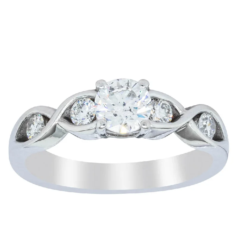 Get The Sparkle You Love At Prices You Adore Deja Vu 9ct White Gold .50ct Diamond Ring