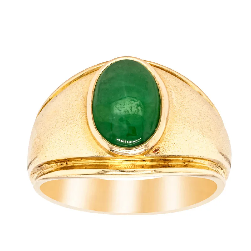 Affordable Glamour – Premium Jewelry At Special Prices Deja Vu 18ct Yellow Gold Jade Ring