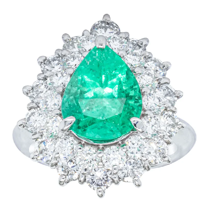 Affordable Elegance – Special Jewelry Sale Now Live Deja Vu Platinum 3.04ct Emerald & Diamond Ring