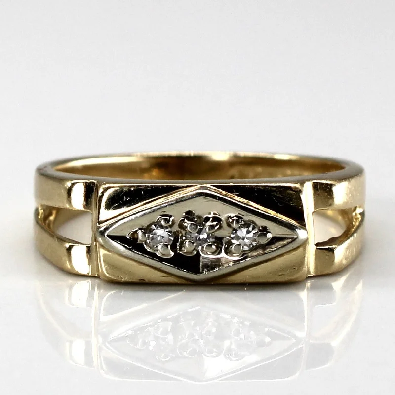 Exclusive Jewelry Offers – Shine For Less Diamond Open Shank Gold Ring | 0.06ctw | SZ 5.75 |