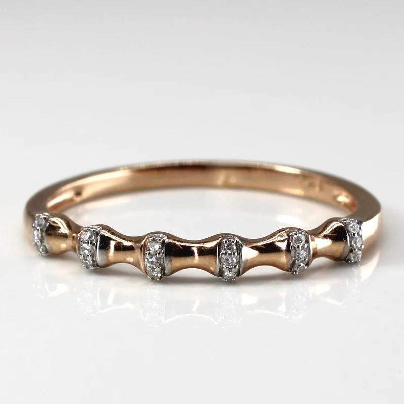 Exclusive Online Discounts On Stylish Jewelry Diamond Rose Gold Ring | 0.06ctw| SZ 11.5 |