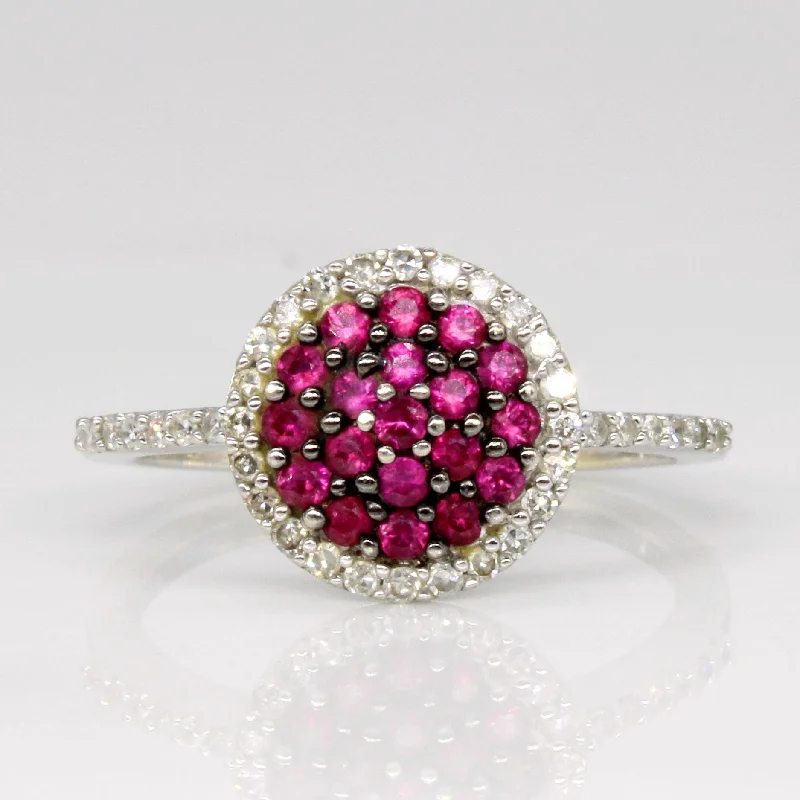 Your Dream Jewelry At Dream Prices 'Effy' Pink Sapphire & Diamond Ring | 0.38ctw, 0.18ctw | SZ 5.75 |