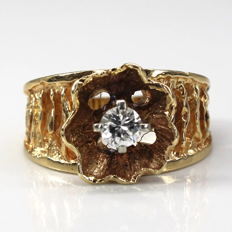 Limited-Stock Jewelry Sale – Shop Before It's Gone Flower Design Diamond Ring | 0.23ct | SZ 6 |