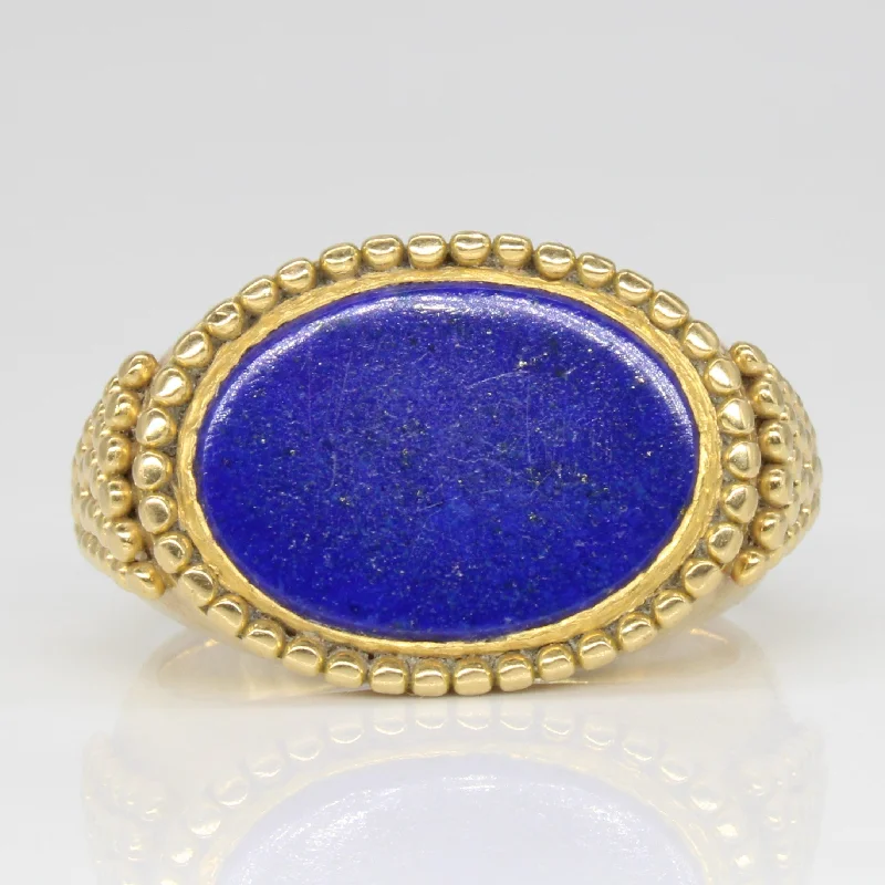 Shop Fine Jewelry With Amazing Deals Lapis Lazuli Cocktail Ring | 2.43ct | SZ 7.5 |