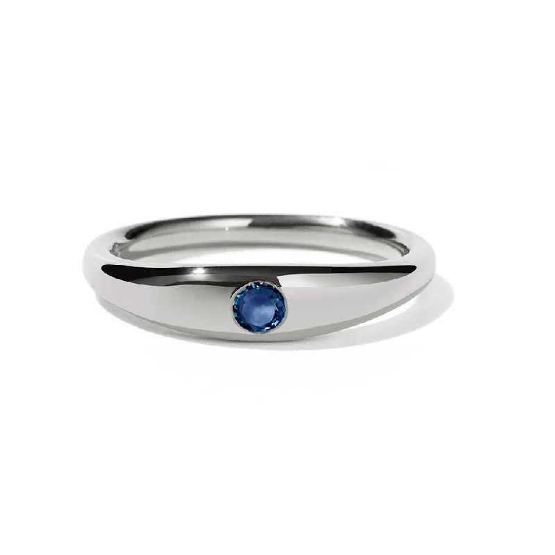 Gorgeous Jewelry, Limited-Time Savings Meadowlark Mini Claude Ring - Sterling Silver & Blue Sapphire