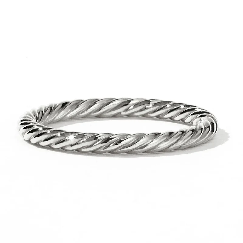 Exclusive Online Discounts On Stylish Jewelry Meadowlark Rope Ring - Sterling Silver