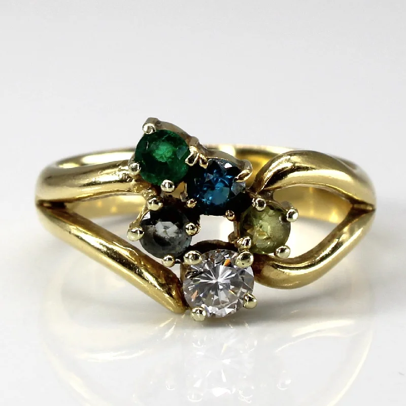 Unbeatable Offers On Luxury And Everyday Jewelry Multi Gemstone Gold Ring | 0.30ct | 0.50ctw | SZ 8.5 |