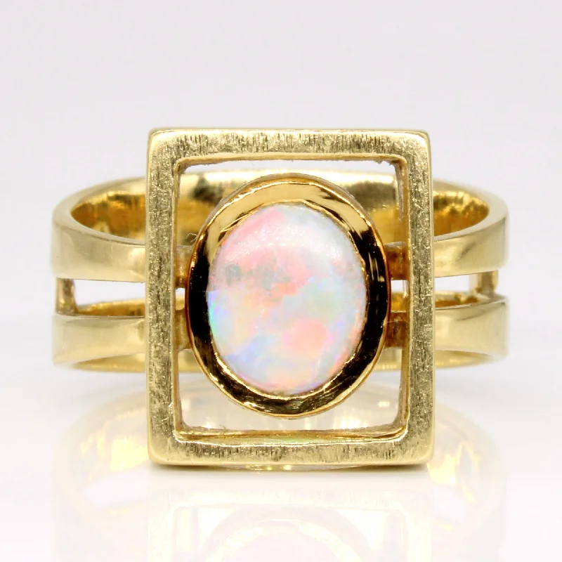 Timeless Elegance At Unbelievable Discounts Opal Cocktail Ring | 0.60ct | SZ 9 |