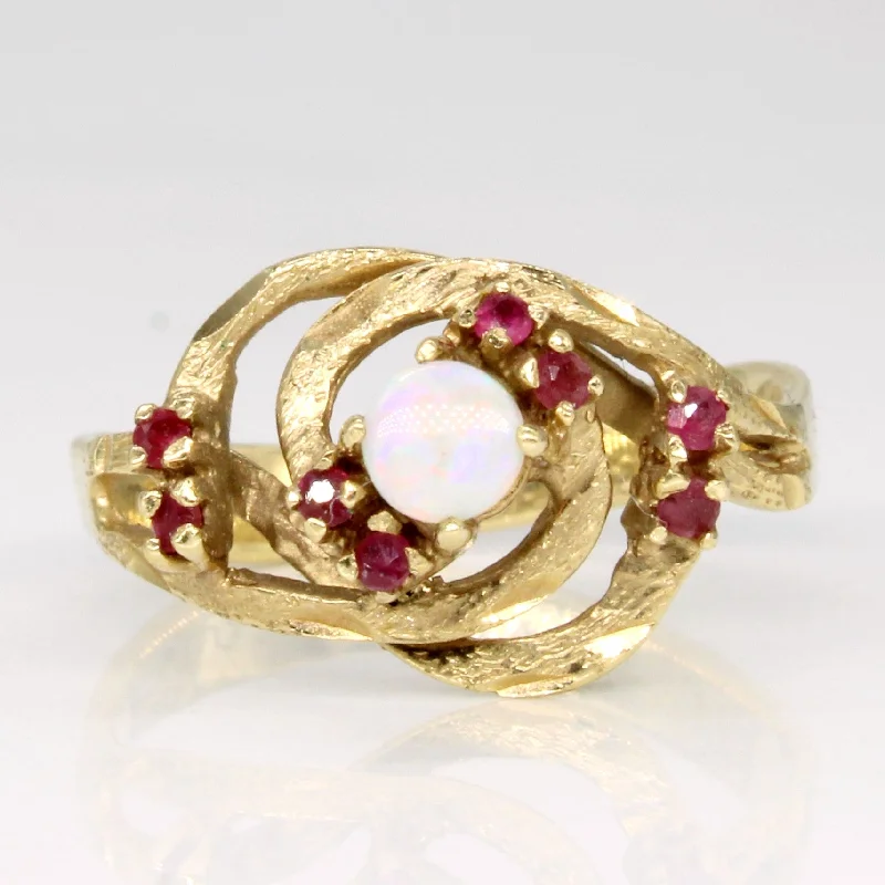 Dazzling Deals On Necklaces, Bracelets, And More Opal & Ruby Ring | 0.14ct, 0.06ctw | SZ 4.5 |