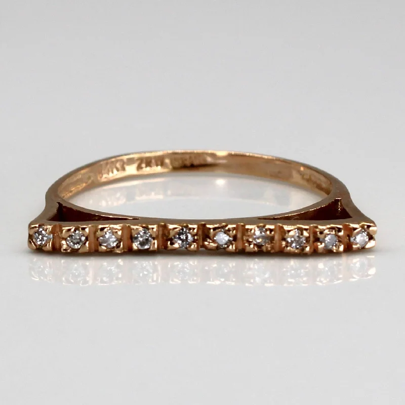 Holiday Jewelry Sale – Perfect Gifts At The Best Prices Pave Diamond Yellow Gold Ring | 0.10ctw | SZ 8 |