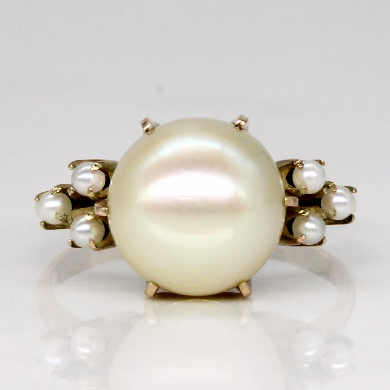 Gorgeous Jewelry, Limited-Time Savings Pearl Cocktail Ring | SZ 7.25 |