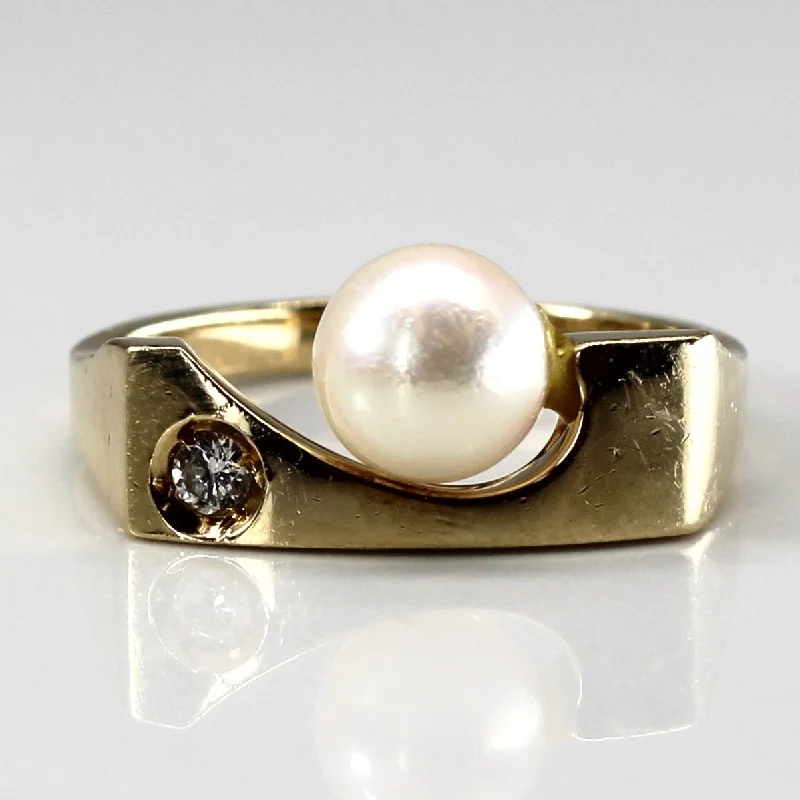 The Ultimate Jewelry Sale – Exclusive Styles At Great Prices Pearl & Diamond Ring | 0.04ct | SZ 7 |