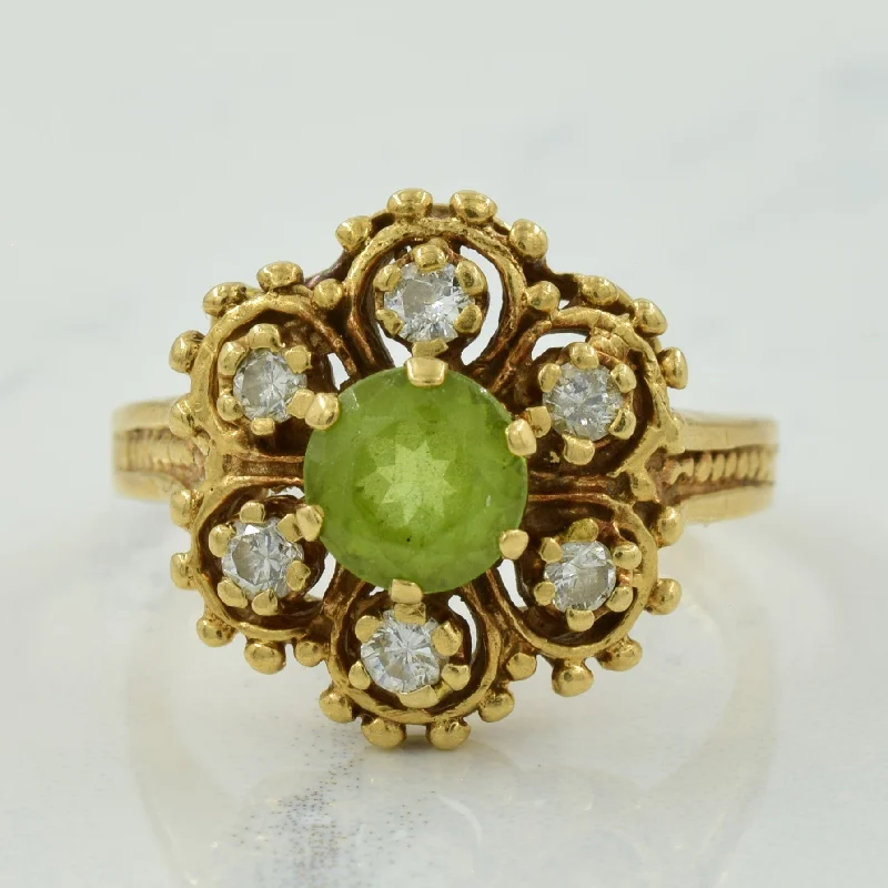 Shop Dazzling Rings, Earrings, And More At Special Discounts Peridot & Diamond Cocktail Ring | 0.80ct, 0.24ctw | SZ 7 |