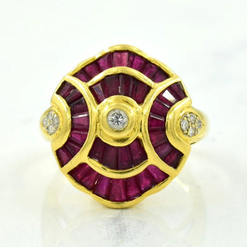 Luxury Jewelry At Budget-Friendly Prices – Grab Yours Now Ruby & Diamond Cocktail Ring | 1.26ctw, 0.15ctw | SZ 7 |