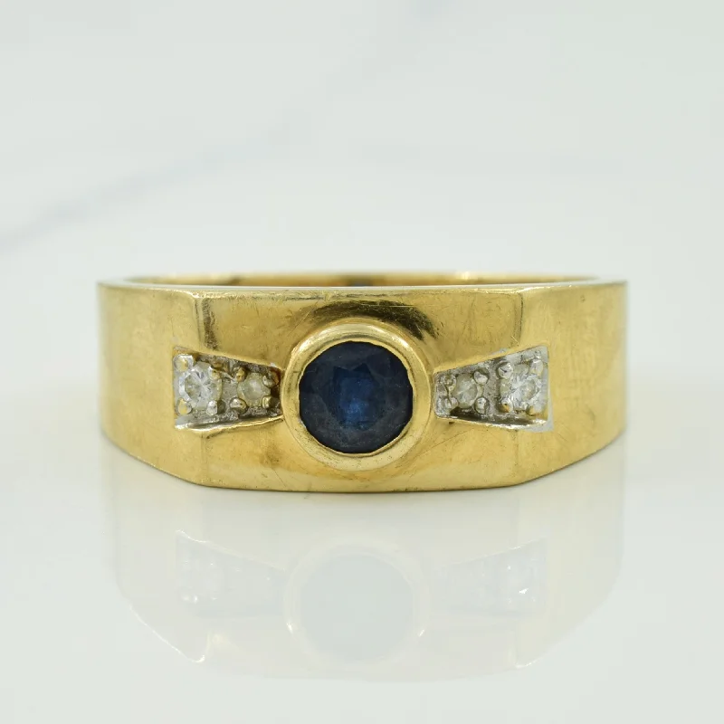 Luxury Jewelry Sale – Sparkle For Less Sapphire & Diamond Ring | 0.50ct, 0.08ctw | SZ 11.25 |